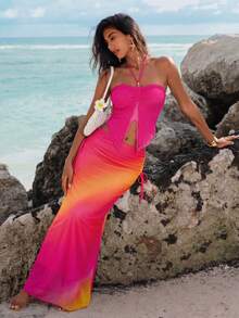 Nevyona 2件套女士日落渐变金属配饰套装 - 彩色 - 查看 1