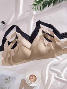 NudeFit 3件套女士无痕粘合文胸 - 彩色 - 查看 6