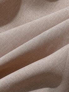 Modelyn Plus Size Solid Color Minimalist Design Elegant Summer Versatile Skirt - Khaki - View 6
