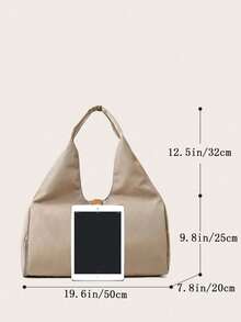 1pc Stand-Alone Shoe Warehouse Can Be Fixed Yoga Mat Retro Fashion Yoga Exercise Training Run Large Volume - Khaki - View 9