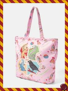 HARRY POTTER X SHEIN 浅粉色动物盾牌斜挎包 - 彩色 - 查看 2