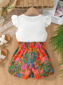 Young Girls T-Shirt Co-Ords - Multicolor - View 2