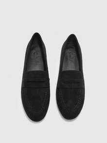 CUCCOO BIZCHIC Women's Simple And Comfortable Flat Loafers - Black - View 2