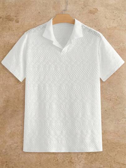 HIMLAND Herren Sommer Lässig Kurzarm Poloshirt