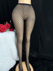 Leggings/Medias de red para mujer - Negro - Ver 6