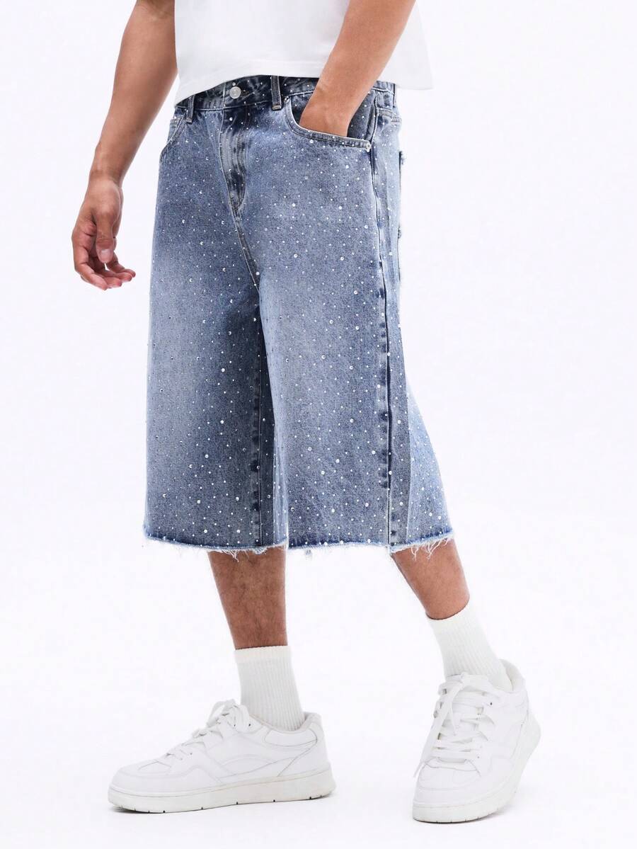 SUMWON Men Denim Shorts - Light Wash - View 1