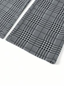 Ellevyn Quần dài nữ thanh lịch, in họa tiết kẻ caro, chất liệu co giãn, phù hợp cho nhiều dịp như kỳ nghỉ hè, du lịch sang trọng và đi làm hàng ngày. Quần áo công sở cho nữ, quần dài nữ, quần tây nữ, quần công sở cho nữ. - Màu xanh lam - Xem 5