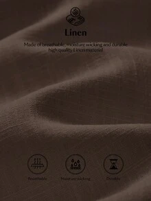 Ontre 2026春夏新款夏季音乐节、演唱会、乡村音乐节女装。舒适休闲圆领镂空无袖亚麻白色女士背心。日常穿着、海滩装、波西米亚风度假装、独立风、乡村音乐会西部风，高品质舒适面料，适合办公室穿着，时尚百搭女式上衣。 - 棕色 - 查看 7