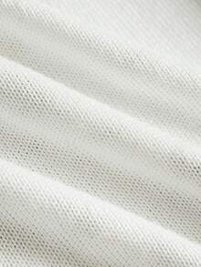 ROMWE MEN Street Life Men's Coconut Tree Vacation Style Short Sleeve Knit Top - White - View 3