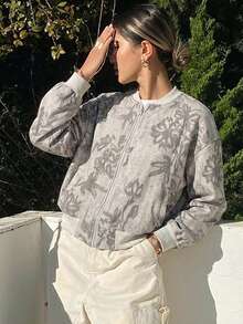 Livesso 女士嘉年华休闲常规夹克，春季 - 卡其色 - 查看 4