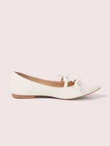 CUCCOO DOLLMOD Bailarinas elegantes con lunares y decoración de lazo para mujer, ideales para el día a día en Navidad - Chantilly - Ver 10