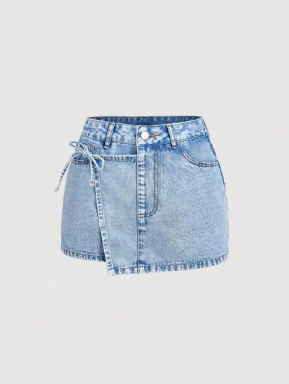 Sweetra 女士休闲牛仔短裤