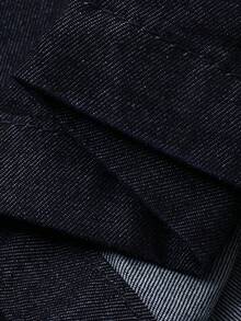 DAZY Western Cowgirl Denim Top And Wide Leg Pants Vacation Outfit For Women, Spring/Autumn - Blue - View 7