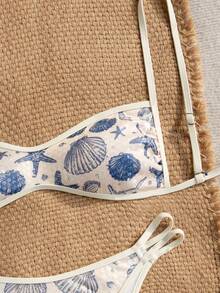 Swim Vcay Bộ đồ bơi 2 mảnh, với chất liệu vải đính sequin, áo quây hai dây và quần bikini, bộ đồ bơi gợi cảm dành cho nữ, thích hợp cho kỳ nghỉ xuân/hè. - Nhiều màu - Xem 1