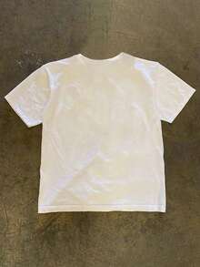 Glimmora Camiseta de algodón de manga corta y cuello redondo casual para mujer, versátil para el verano - Blanco - Ver 2