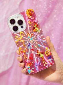 The Winx X SHEIN Funda de teléfono móvil con diseño de chica mágica de dibujos animados, compatible con iPhone 11 - 17 Pro Max - Multicolor - Ver 2