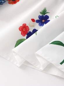 GlowEve CURVE 大码女士优雅时尚方领提花面料短袖衬衫 - 彩色 - 查看 5