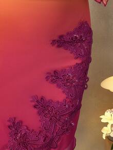 Breezaya 女士渐变亮面不对称下摆连衣裙，春夏新品 - 彩色 - 查看 3