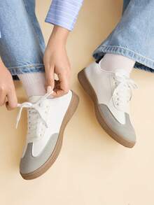 CUCCOO EASI Women's Casual Sneakers - Black and White - View 9