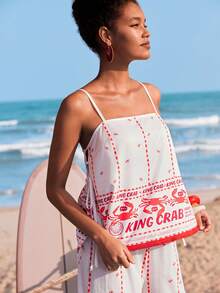 Travachic Boho Print Vacation Camisole & Pants 2 Pieces Set - Apricot - View 6