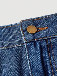 Sweetra Women's Casual Denim Mini Skirt - Blue - View 3