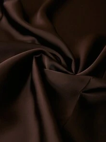 Aveloria Rosie Spring New Arrival Asymmetric Metal Buckle Sleeveless Halter Waist Fitted Mermaid Hem Dress - Coffee Brown - View 7