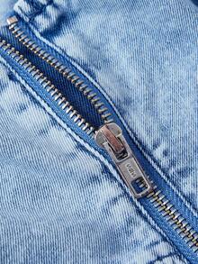 Sweetra 女士休闲牛仔吊带背心 - 藍色 - 查看 3