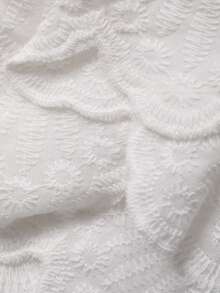 DAZY 波西米亚风刺绣无袖中长睡裙，夏季款 - 白色 - 查看 7