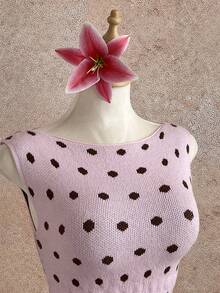 Elamini Fashionable Polka Dot Sleeveless Vest For Women. Spring/Summer. Perfect Summer Holiday Outfits. - Multicolor - View 5