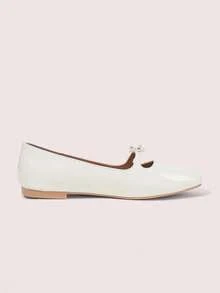 CUCCOO DOLLMOD Sapatos Femininos Moda Sapatilha Bege com Laço, Confortáveis para Ir e Vir, Festa, Compras, Férias - Escuro 1 - Visão 9