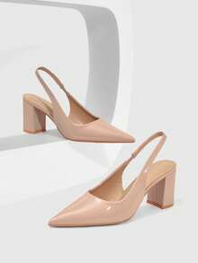 CUCCOO SZL Zapatos de tacón para mujer para uso diario - Desnudo - Ver 1