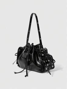 ROMWE Grunge Punk LADIES' HANDBAGS - Black - View 2