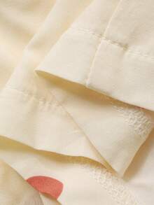 DAZY 波点印花宽松女士睡衣套装 - 米色 - 查看 9