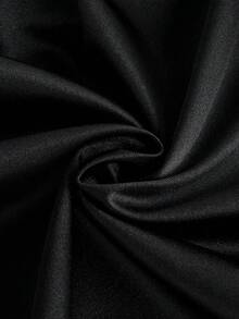 Franclia Women's Ruched Waist Cowl Neck Short Sleeve T-Shirt Blouse For Women Elegant Classy Elegant Top For Woman Modern Tops For Women - Black - View 7