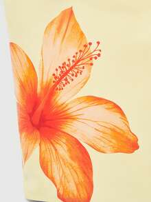 ROMWE Kawaii Flower Tote Bag Shoulder Bag - Yellow - View 3