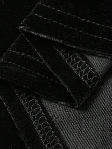 DAZY Girls Solid Color Dress - Black - View 9