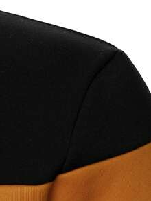 Manfinity Homme Men's Fashion Casual Knight Print Striped Crew Neck Long Sleeve Sweatshirt - Multicolor - View 3