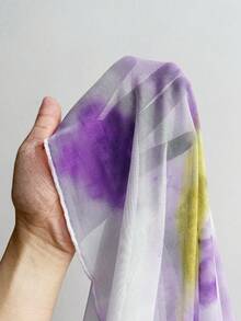 Elenzga 大尺碼女款新款紮染優雅荷葉領透視網紗短袖休閒度假T恤 大尺碼短版上衣 抹胸上衣 大尺碼豐滿上衣 曲線夏季上衣 大尺碼透視上衣 女款上衣 大尺碼女款上衣 大尺碼女款T恤 大尺碼夏季性感上衣 - 彩色 - 查看 5