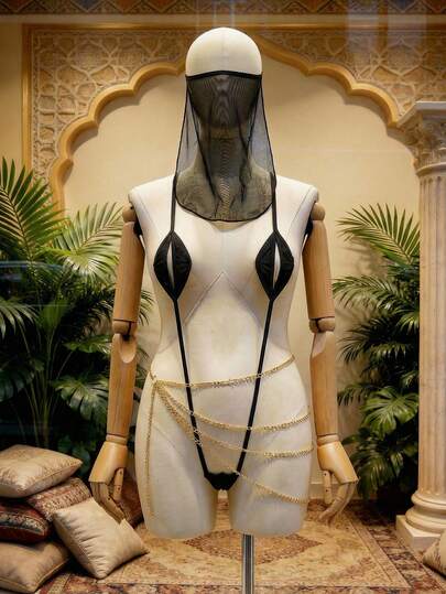 Sexy Mysterious Waist Chain, Minimalist Masquerade Lingerie Costume For Women
