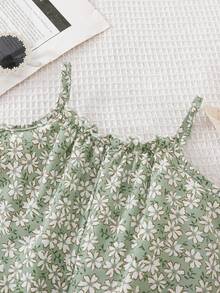 Travachic KIDS Newborn Baby Girl Cute Casual Vacation Romper - Green - View 3