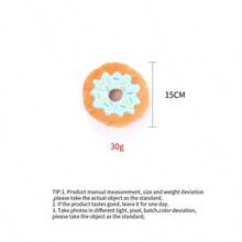 PETSIN Creative Donut Plush Dog Toy With BB Sounds, Interactive Play For Dogs - Multicolor - View 9