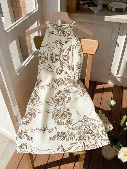 GlowEve 女士无袖印花休闲短裙，时尚百搭，夏季必备