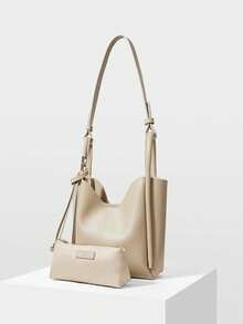 MOTF PREMIUM BOLSO DE HOMBRO DE GRAN CAPACIDAD VERSÁTIL PARA MUJER - Caqui - Ver 5