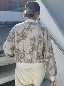 Livesso 女士嘉年华休闲常规夹克，春季 - 卡其色 - 查看 2