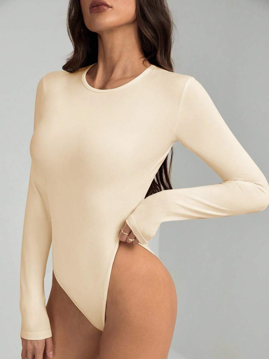 SHEIN Tall 纯色修身春季女士连体衣