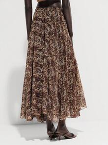 Lumivelle 佩斯利印花系带裹身裙 - 彩色 - 查看 2