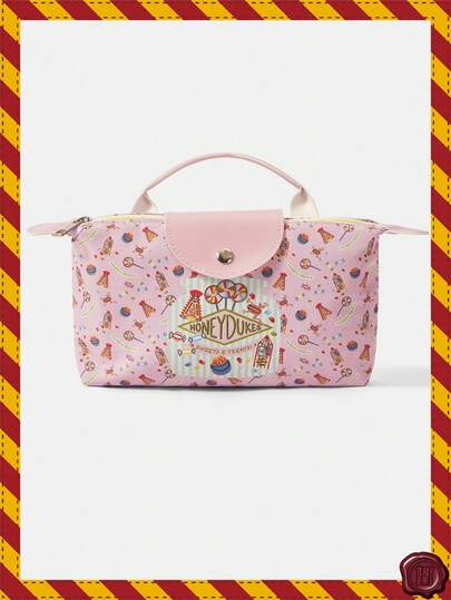 HARRY POTTER X SHEIN 多功能女士迷你零钱包，适合日常使用，时尚撞色设计，轻巧便携