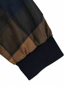 Manfinity Homme Áo khoác dài tay nam in họa tiết kẻ caro, túi xéo, kiểu dáng thường ngày. - Nhiều màu - Xem 6