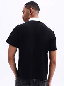 SUMWON Men Polo Shirts - Black and White - View 2
