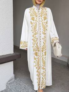 DAZY Loose Casual Mid-Length Dress For Women, Spring & Summer Sun Dresses For Women - White - View 3